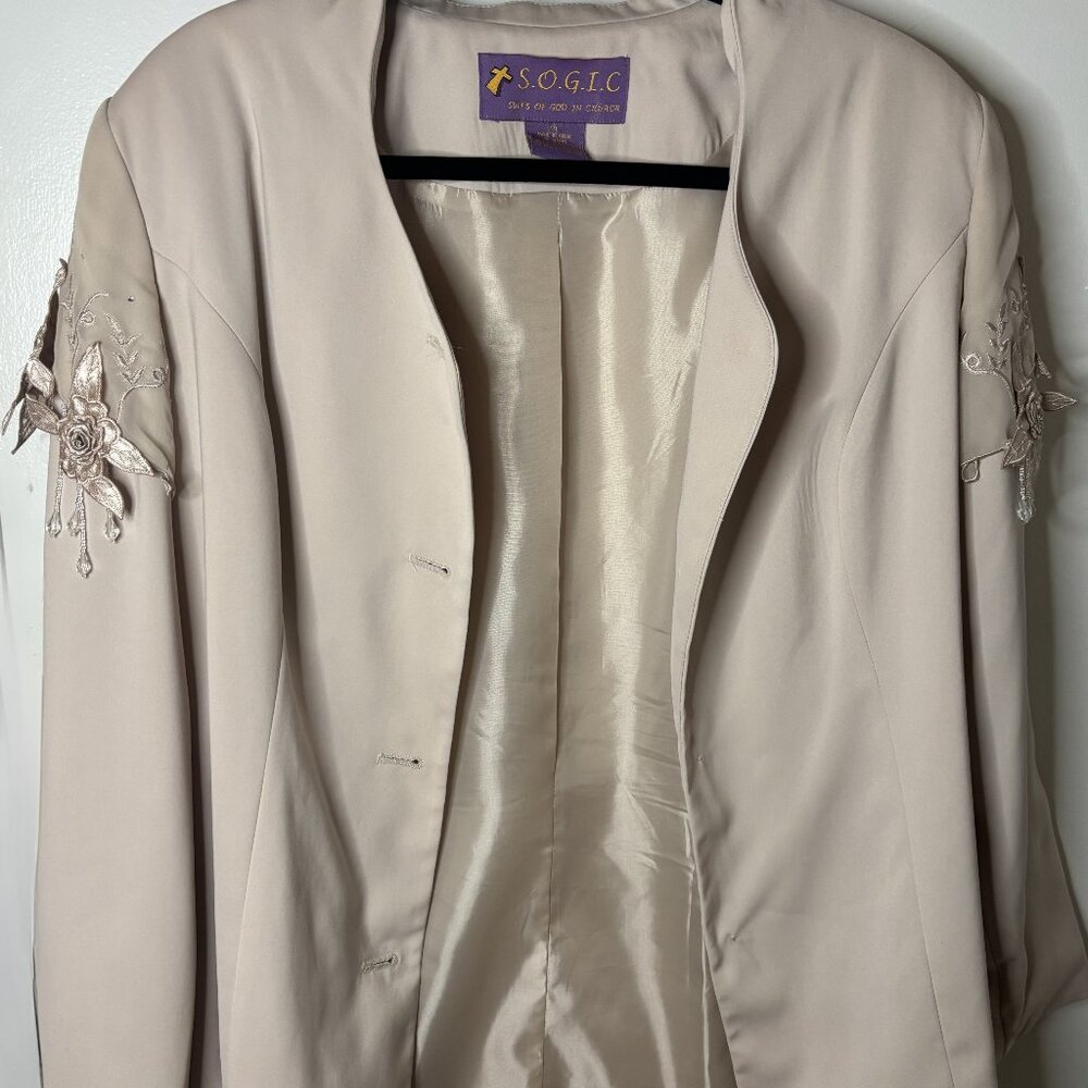 Vintage Pale Pink Blazer -Sz 14